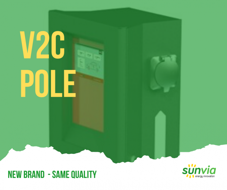 pole - v2c - carcharger - wallbox - sunvienergy