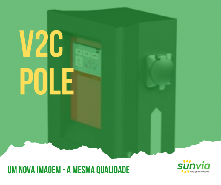 pole v2c carcharger carregador automovel eletrico